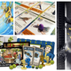 Clockwise from left: Rick and Morty: The Morty Zone Dice Game, Windspan European Expansion, King of Tokyo: Dark Edition, and Fallout Shelter: The Board Game.